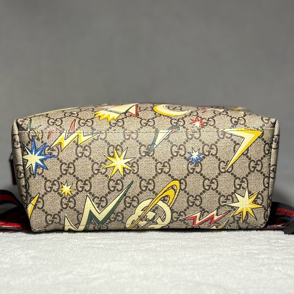 Authentic GUCCI GG Supreme Monogram Space Themed Backpack - Picture 4 of 14